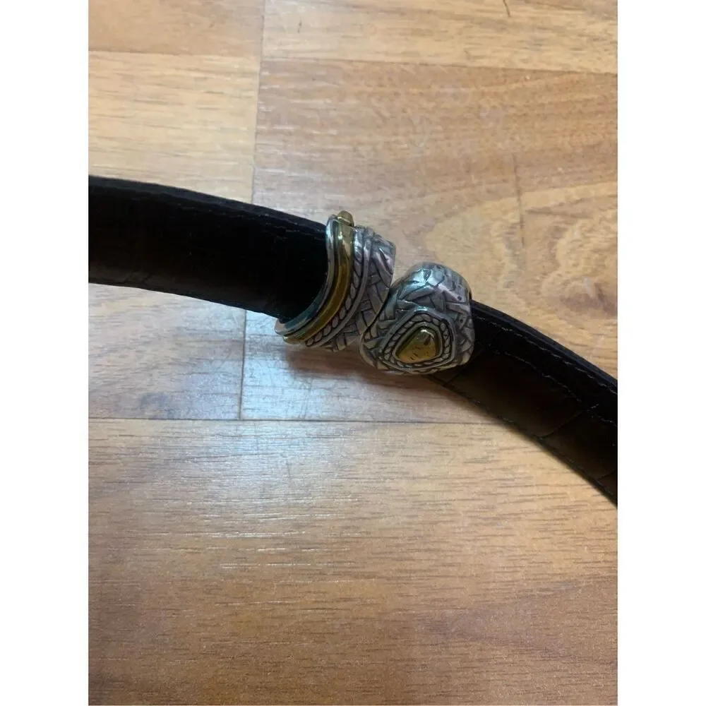 Brighton - 40210 Ladies Belt Size M|30 Reversible Black and Brown